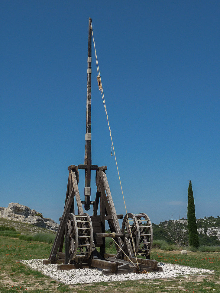 catapult, weapon, middle ages, projectile
