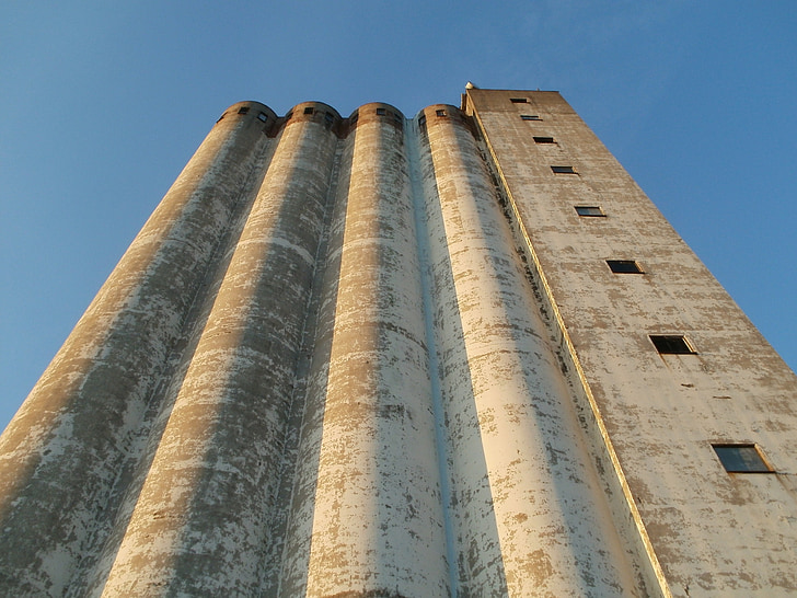 silo, storage, osthafen, saarbrucken, industry, factory, agriculture