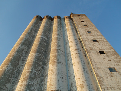 silo, storage, osthafen, saarbrucken, industry, factory, agriculture
