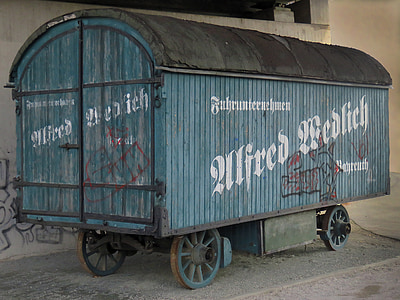 goods wagons, transport trolley, wood car, historically, old, transport, vintage