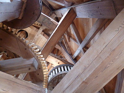 Mühle, Papenburg, Deutschland, Holz, Getriebe, Maschine, Technologie, Antik