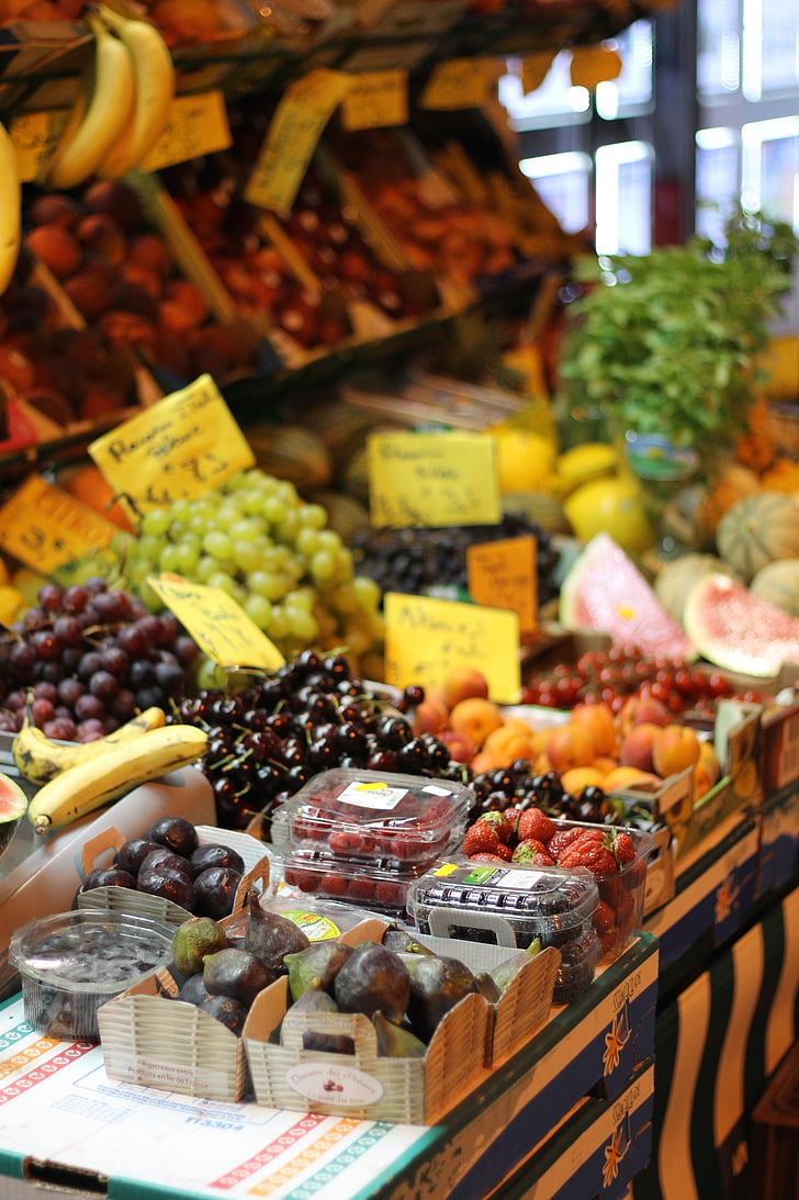 trái cây, cửa hàng, Pháp