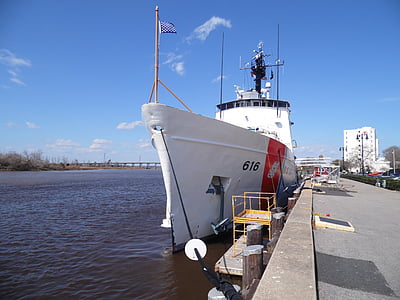 coast guard, ship, dock, port, pier, boat, vessel