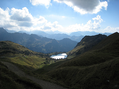 oberstdorf, foghorn, summer, mountaineering, mountains