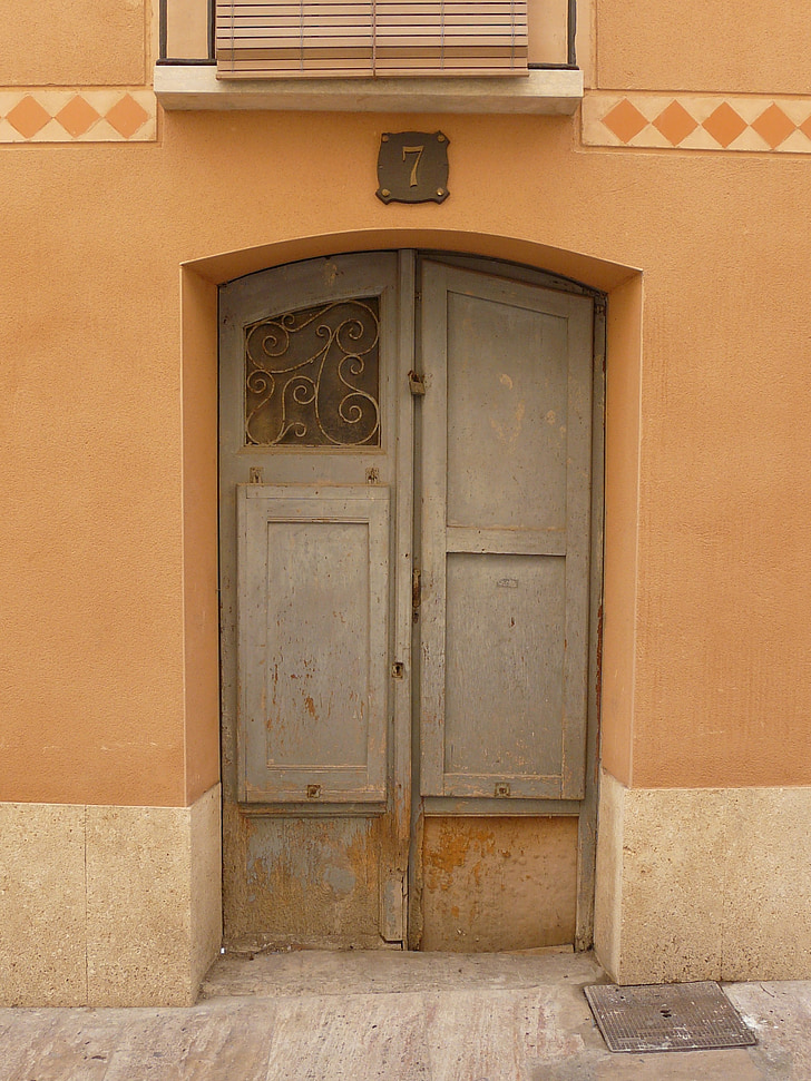 door, wood, wooden, decorative, entrance, doorway, spain