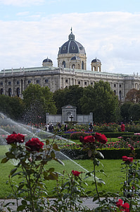 Viena, clădire, Austria, gradina, Parcul, trandafiri, arhitectura
