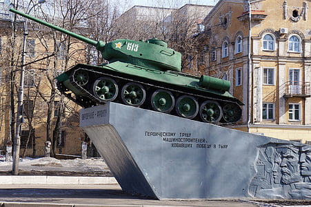 tank, oorlog, monument, Kirov