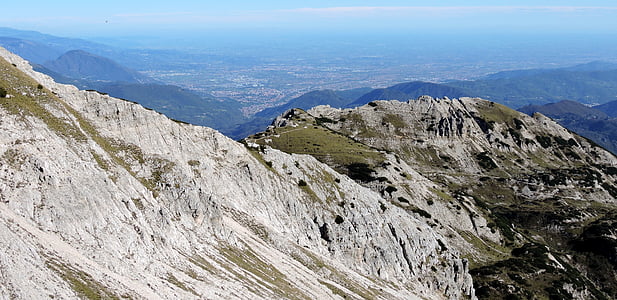 Mountain, Alpy, Príroda, Carega, obyčajný, po, Veneto