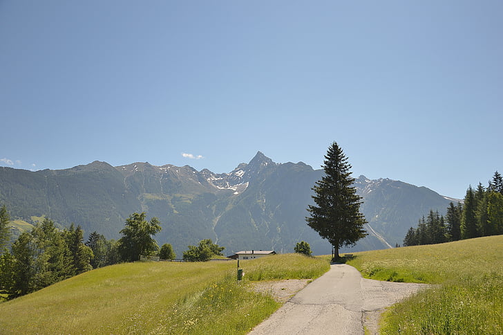 Haderlehn, Sautens, Ötztal, montagne, vista, Austria, Alto Adige