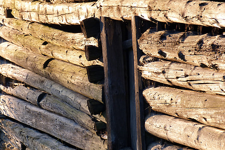 дървен материал, стар, pinzgauer сено и обор, закален