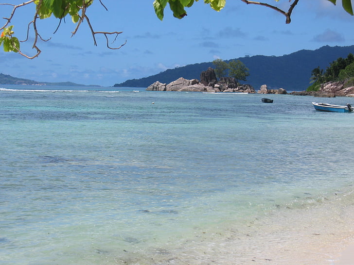 platja, platja, Seychelles, l'aigua, tropical, sorra, Mar
