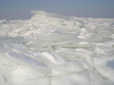 illa d'usedom, l'hivern, gel, Mar Bàltic, Mar, platja, temps