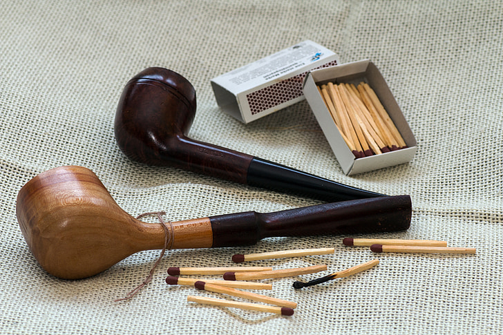 still life, whistle, matches, wood - Material