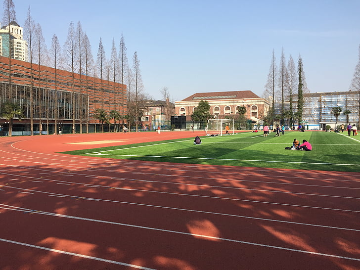 stadion, Shanghai, napsütéses napok, sport