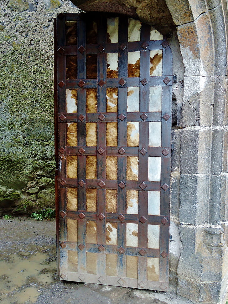 Castle, keskiaikainen, arkkitehtuuri, ovi, Ranska, Keski-ikä, Murol