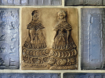tile, motif tile, coburg, deco, biedermeier, ceramic, house entrance