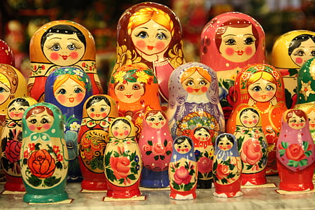 matruschka, matroschka, babuschka, ตุ๊กตา, มอสโก, รัสเซีย, สหภาพโซเวียต