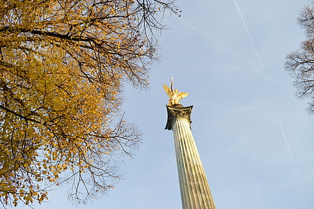 Munich, Malaikat, sayap, Memorial, budaya, Friedensengel, Monumen