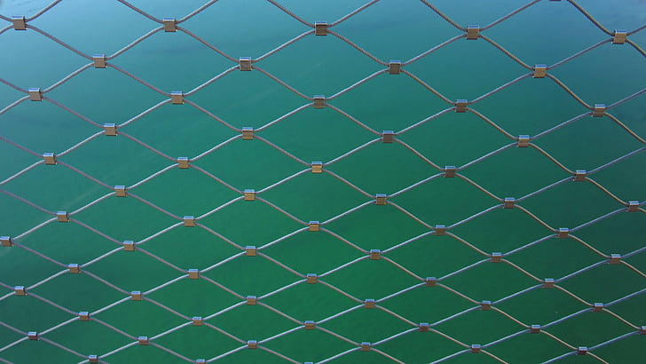 žice, ograja, ograjo mostu, redno, vzorec, vrstice, geometrija