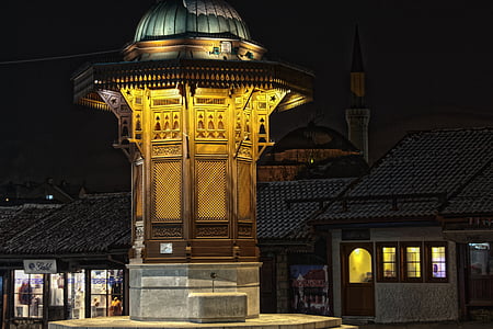 sarajova, Bosznia, utazás, Európa, Hercegovina, Landmark, épület