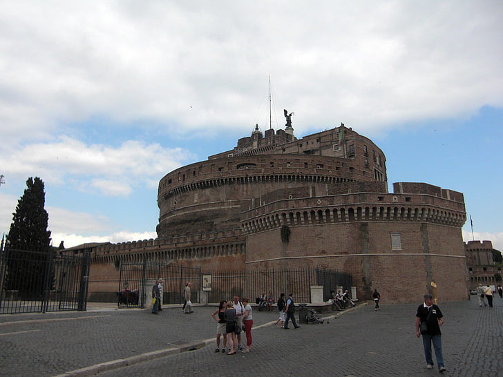 Roma, Italia, edificio, arquitectura, romanos, históricamente, fachada