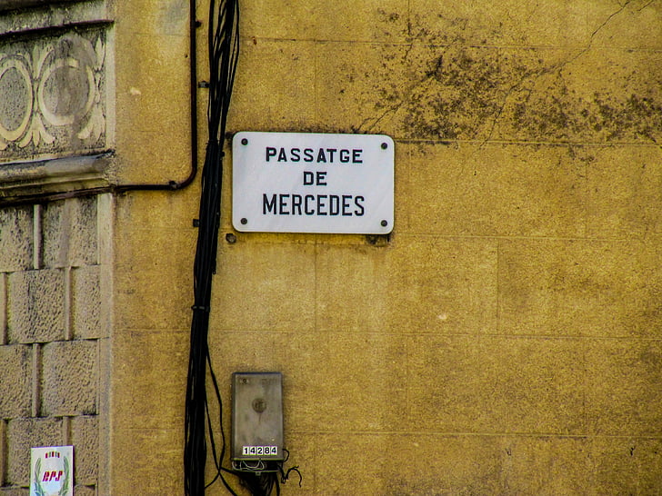 budova, cesta, Barcelona, Mercedes