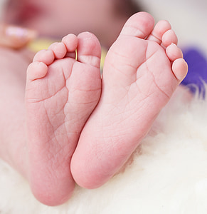 child, children's feet, young, infant, baby