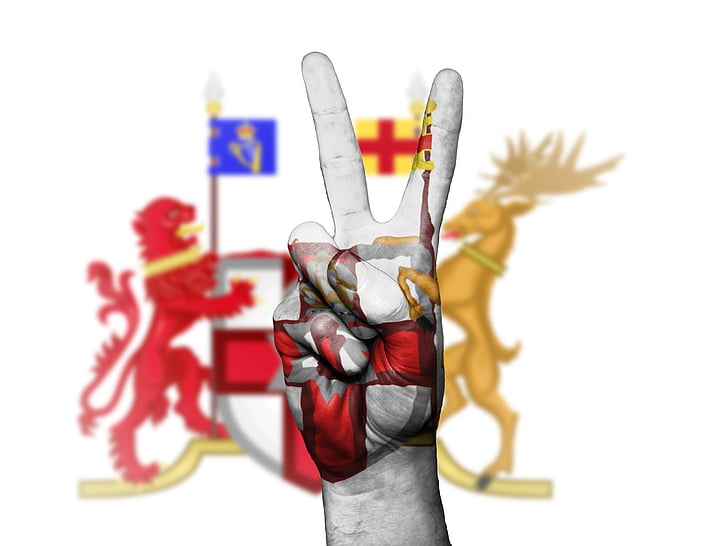 Irlandia Północna, Herb, Flaga, transparent, Symbol, Wielka Brytania, kraj