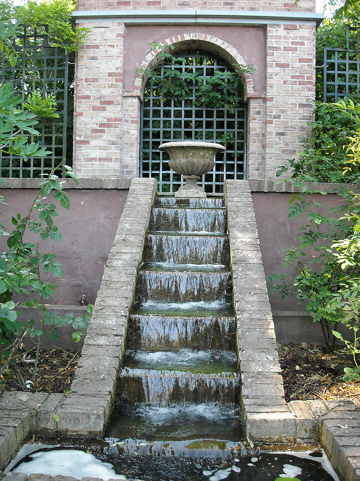 vody, tečúca voda, kroky, vodopád, schody