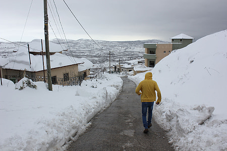 śnieg, Golan, zimowe