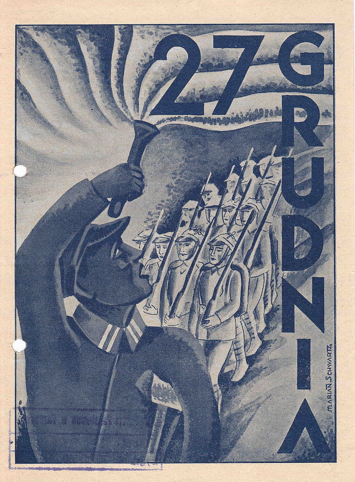 wielkopolskiego, pemberontakan, Polandia, Poster, Koleksi, Museum, Arsip