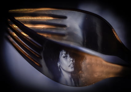 fork, article 1 2, the art of, heat, reflection, alice keys, closeup