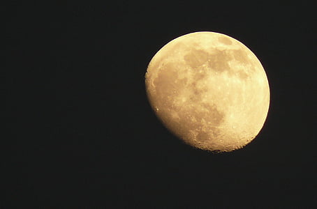 rugsėjis mėnulis, mėnulis, palydovinė, mėnesiena, naktį, Luna, Pilnatis