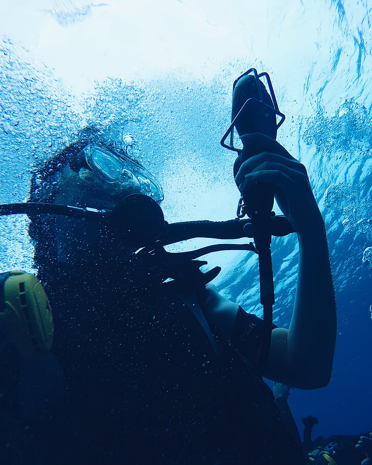 operatore subacqueo, immersioni subacquee, esplorazione, uomo, oceano, nuoto, sott'acqua