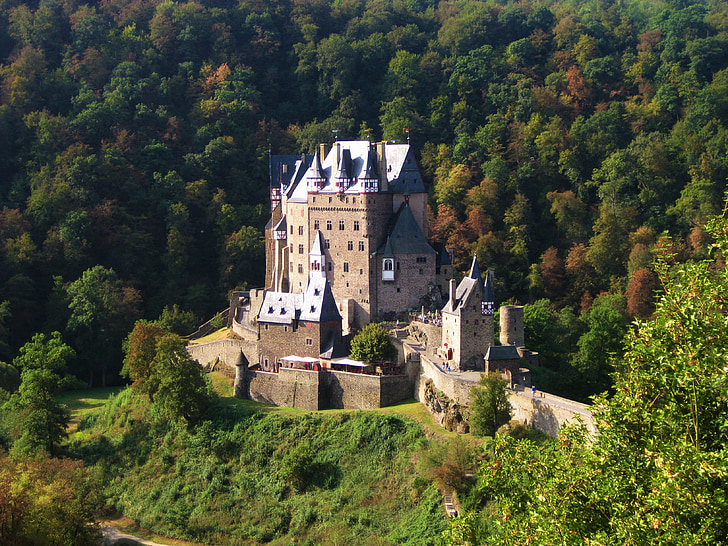 Burg, Eltz, dvorac, Njemačka, srednjovjekovni, Europe, arhitektura