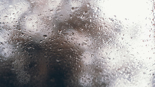 window, drops, focus, city, wet, glass, rain