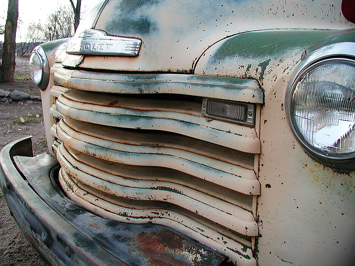 camión, Chevrolet, Vintage, antiguo, recogida, superficie plana