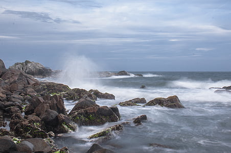 vee, märts, Li, Litoral, Beach, kivid, Ocean