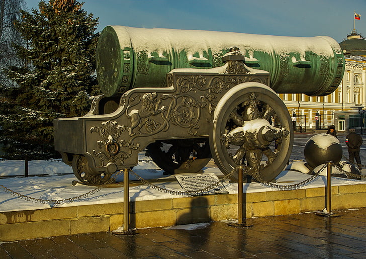 moscow, kremlin, canon, tsar cannon, history