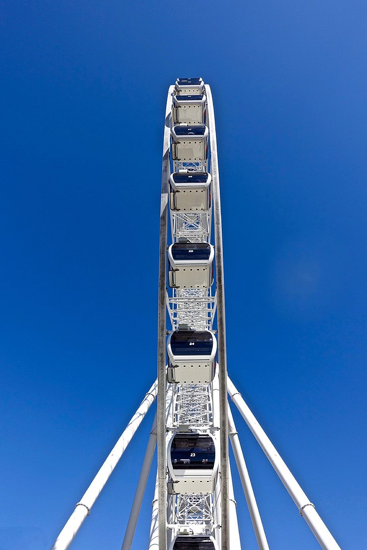 panoramsko kolo Wiener Riesenrad, Joyride, pogled, rekreacija, krog, krog, atrakcija