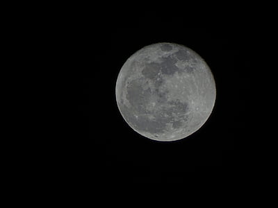 Luna, debesis, naktī, pilns mēness, Platgala, Visums