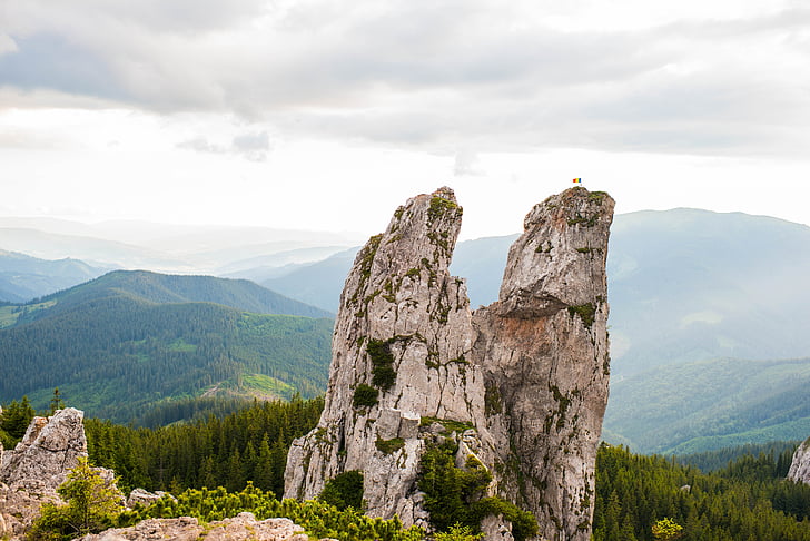 Berg, Natur, Landschaft, Berge, Rumänien, Stein, Wolke