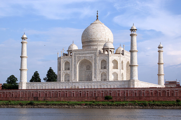 Taj mahal, Mausoleu, marbre, blanc, arquitectura, històric, punt de referència