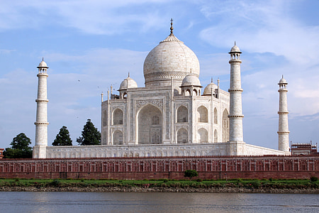 Taj mahal, Makam, marmer, putih, arsitektur, bersejarah, Landmark