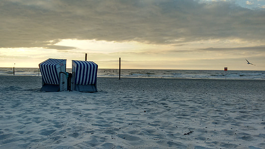 ทะเล, ชายหาด, คลับ, เก้าอี้ชายหาด, อารมณ์