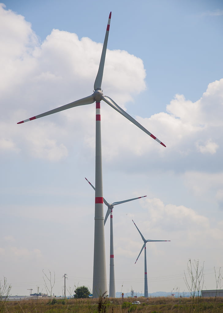 wind farm, wind turbines, renewable energy, wind, pontedera