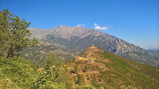 góry, Korsyka, soujanya rosso, programu Outlook, góry, krajobraz, Castell