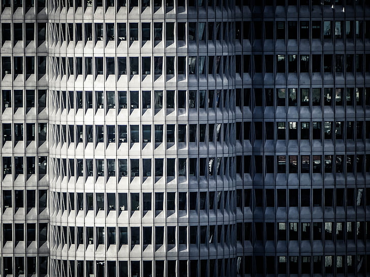 München, BMW-Vierzylinder, Büro, Fenster, Architektur, Fassade, Gebäude