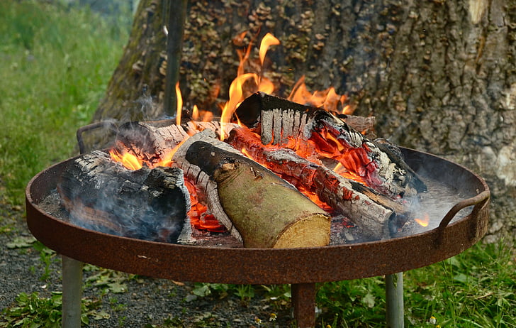 tűz, grillezési lehetőség, tűz bowl, kellékei, grill, éget, Láng