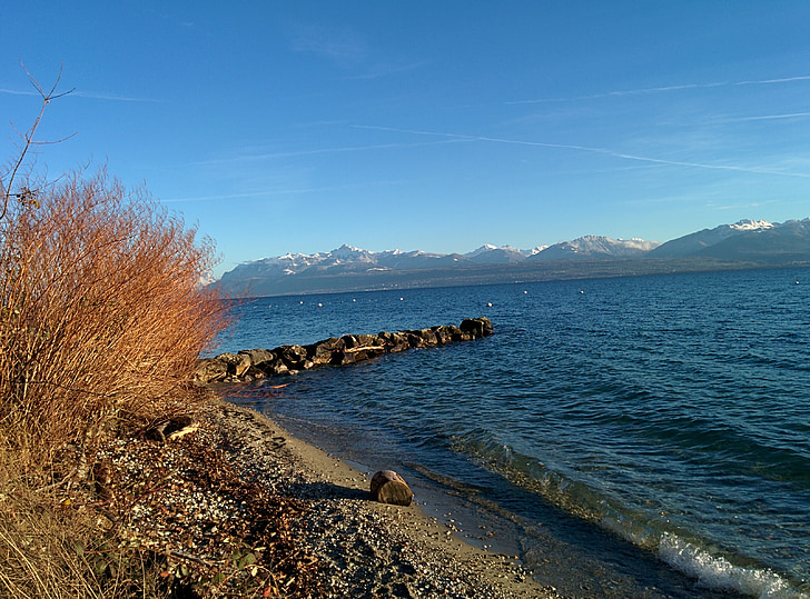 Ženevské jazero, jazero, Švajčiarsko, vody